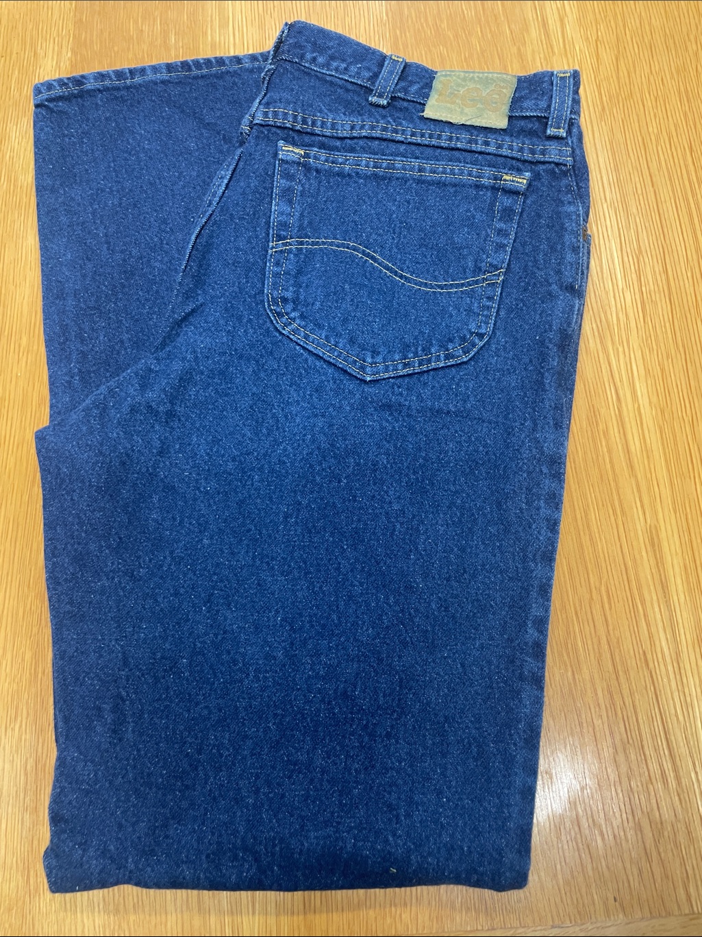 Lee Men's Straight Jeans In Deep Blue Denim